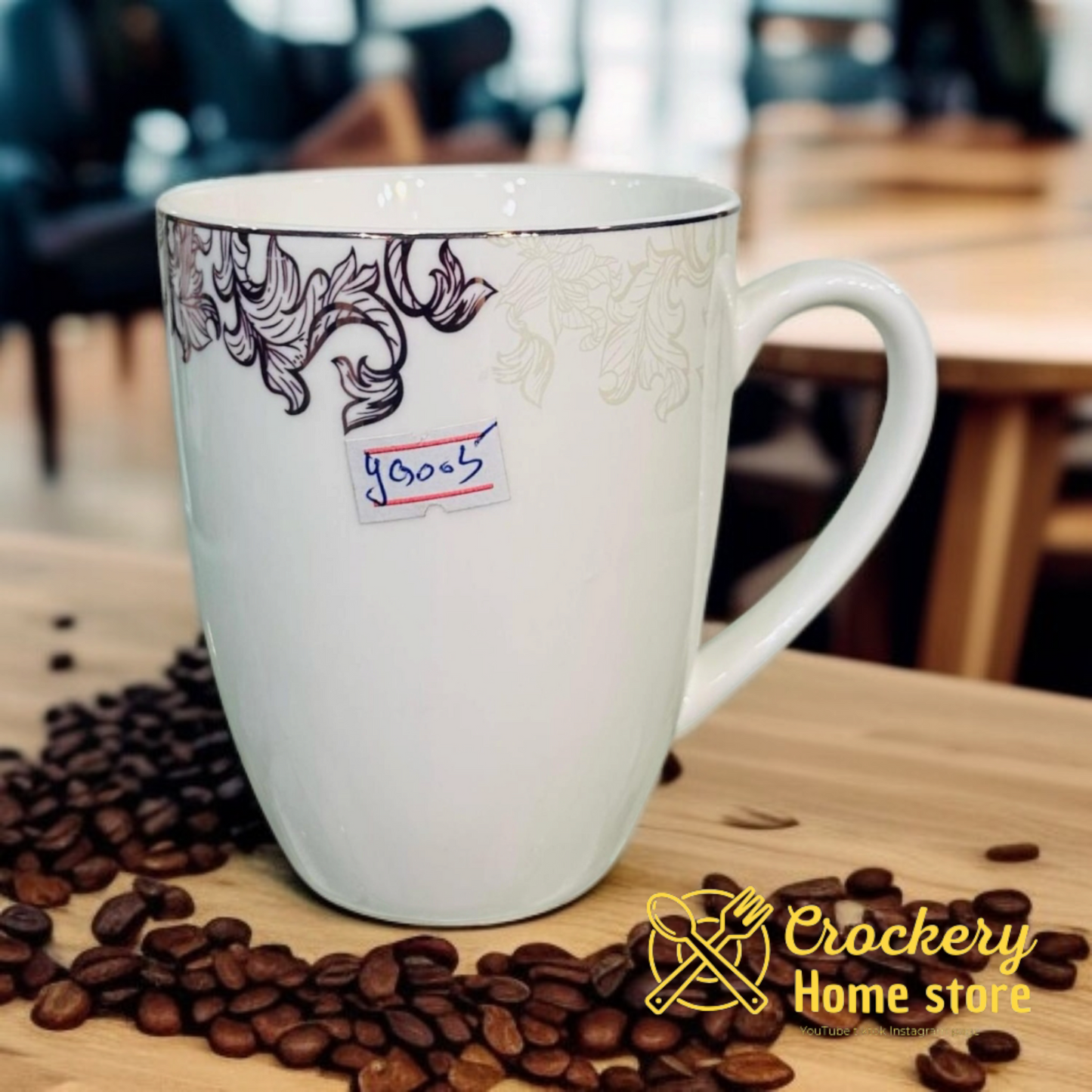 Premium Bone China Mug Set – 6pcs Elegant Tea/Coffee Cups