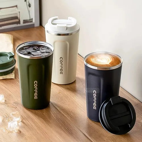 Smart Vacuum Mug 500ML with LED Temperature Display – Leakproof & Portable