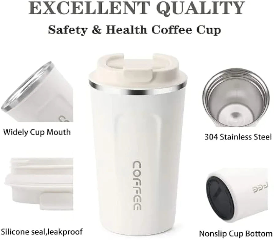 Smart Vacuum Mug 500ML with LED Temperature Display – Leakproof & Portable