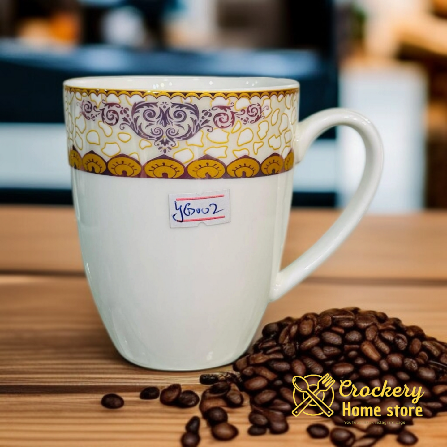 Premium Bone China Mug Set – 6pcs Elegant Tea/Coffee Cups
