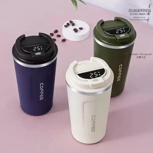 Smart Vacuum Mug 500ML with LED Temperature Display – Leakproof & Portable