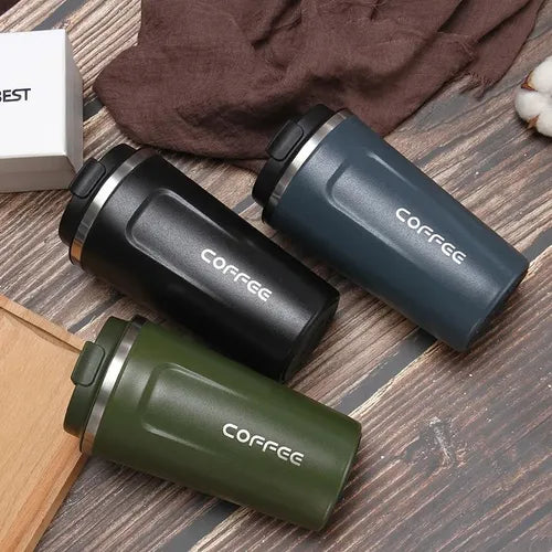Smart Vacuum Mug 500ML with LED Temperature Display – Leakproof & Portable